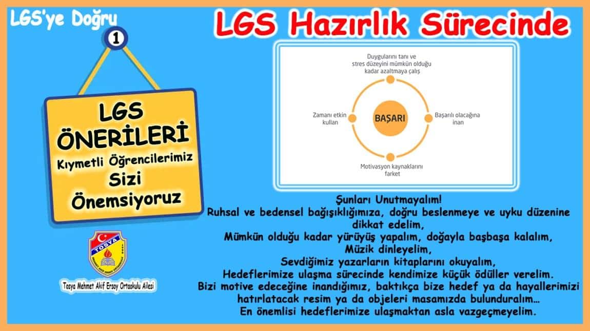 Öğrencilerimize LGS Önerileri (1)